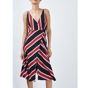 NWT Topshop Wrap Midi Dress Size 6